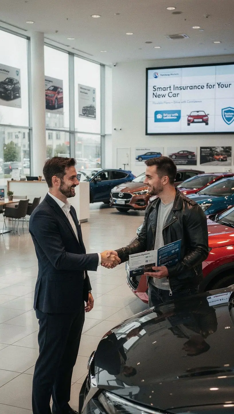 Eine Gruppe von Fachleuten diskutiert über die neuesten Trends in der Fahrzeugversicherung.