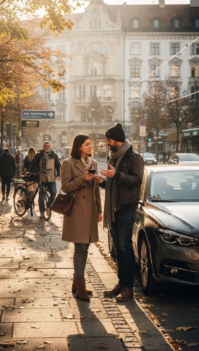 Ein Tablet zeigt eine App zur Verwaltung von Autoversicherungen und Erinnerungen.